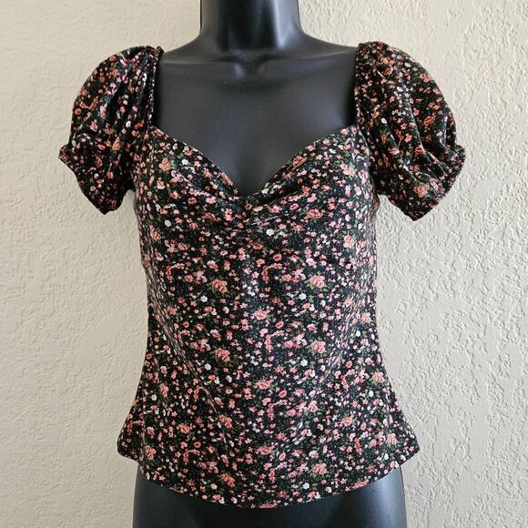 Reformation Tops - Reformation Puff Sleeve Y2K Blouse